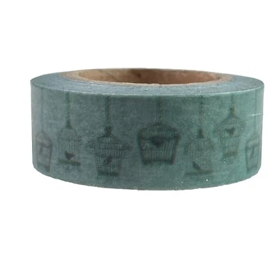 Bird House Blue Washi Tape Papercraft Scrapbook Planner School Decorative u - Image 1 of 4