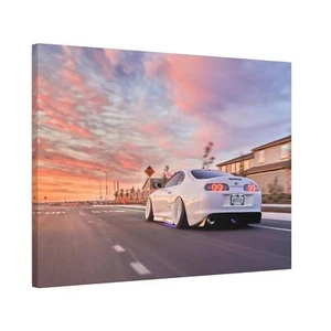 Toyota Supra Mk4 High Resolution Museum Quality Horizontal Canvas Print #003 - Picture 1 of 10