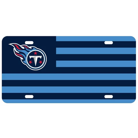 Tennessee Titans Wincraft Glossy Print License Plate - Flag Design Cover