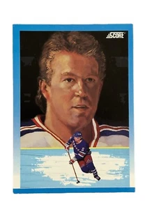 Brand New: Vintage 1991 SCORE Brian Leetch New York Rangers Dream Team Bilingual - Picture 1 of 2