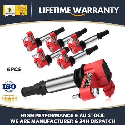 6x Ignition Coils For Holden Commodore VZ V6 3.6L Adventra VZ Wagon Rodeo RA - image 1 of 4