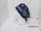 Handmade NFL Tennessee Titans Surgical Scrub Hats - Skull Do-Rag