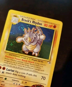 Brock's Rhydon Swirl 2/132 EX Holo Gym Heroes Pokemon - Bild 1 von 6