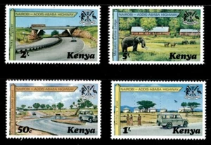 Kenya 1977 - Nairobi to Addis Ababa Highway - Set of 4 Stamps Scott #94-97 - MNH - Picture 1 of 1