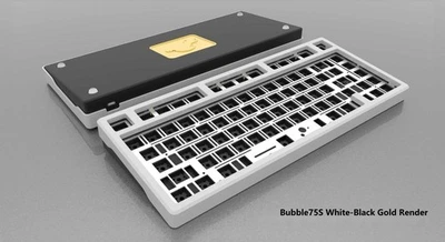 KIT TECLADO MECÁNICO PREMIUM BUBBLE75 - BLANCO/NEGRO [NUEVO] Foto 1 de 4