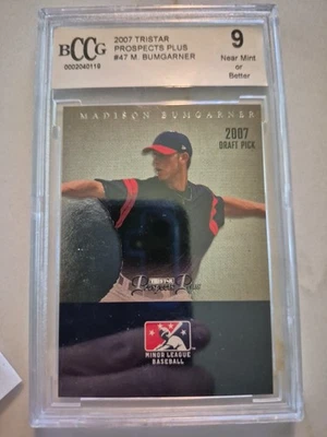 2007 TRISTAR Prospects Plus - Madison Bumgarner #47 (RC) Graded 9 - Image 1 of 2