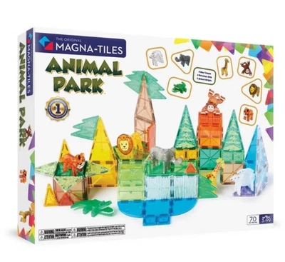 MAGNA-TILES Animal Park 70-Piece Set Educational Learning Toy New - Image 1 of 4