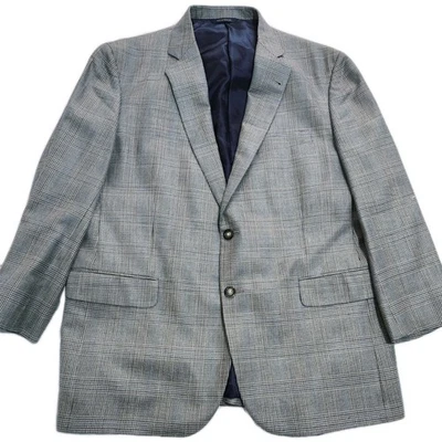 Blazer Brooks Brothers Para Hombres 46R Gris 1818 Madison Seda Lana Clásico Chaqueta Abrigo Foto 1 de 4