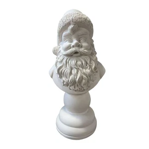 Busto de Papá Noel Decoración de Mesa de Navidad, Blanco, 27 cm, por Holiday Time Viral  - Imagen 1 de 6