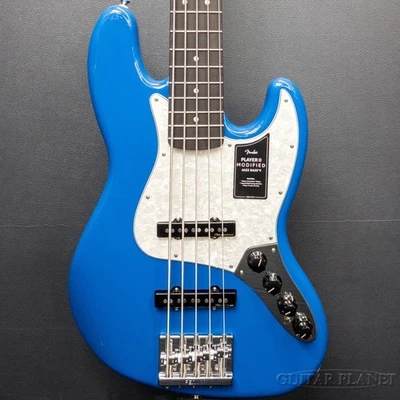 Fender Player II modifié Active Jazz Bass 5 cordes bleu électrique d'occasion - Photo 1/4