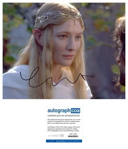 Foto ACOA firmada por AUTÓGRAFO de Cate Blanchett “El Señor de los Anillos” de 10x8 - Imagen 1 de 3