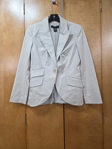 Body by Victoria Sakko Blazer Damen 4 beige einreihig geknöpft RL306 - Bild 1 von 8