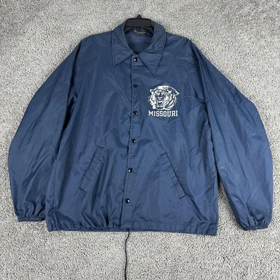 Chaqueta De Colección Años 60 Missouri Tigers Para Hombres XL Entrenador Cortavientos Correr Hombre Campeón Foto 1 de 4