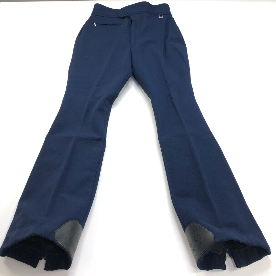Pantalones de esquí Roffe de colección 12 largos (ajuste 27W 29,5L) para mujer pierna acampanada azul marino como nuevos Foto 1 de 4