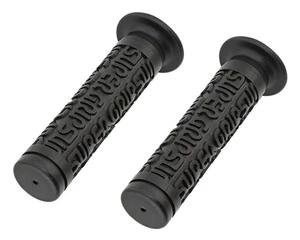 Super Grips Old School Bmx Flanged Grips 125mm Black - Picture 1 of 1