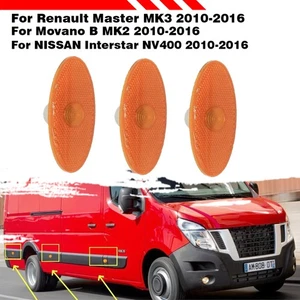 3X Led Amber Guard Indicator Repeater Lights For Renault Master MK3 2010-2016 - Bild 1 von 2