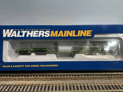 HO Scale, Walthers Mainline, 8 Axle depressed center 81' flatcar BN#631023 NIB - Image 1 of 2