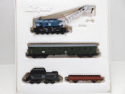 (HET154) Liliput 810 Bauzug-Set mit Kran der DB, DC, H0, OVP - Bild 1 von 4