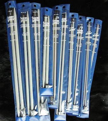 Susan Bates KNITTING NEEDLES Size US 1, 2, 3, 4, 5, 6, 7, 8, 9, 10, 11, 13 & 15