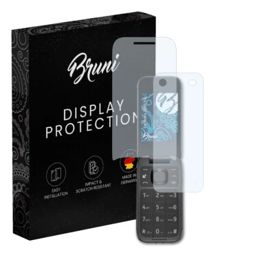 Bruni 2x Protective Film for Nokia 2660 Flip Screen Protector Screen Protection - Image 1 of 4