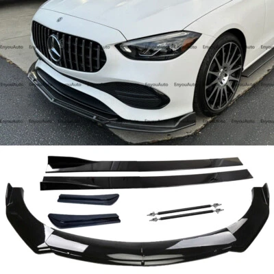 For Mercedes-Benz E200 E300 E450 Front Bumper Lip 86" Side Skirt Rear Bumper Lip Foto 1 de 4