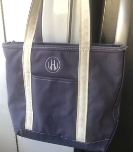 VTG 90s LL Bean Boat & Tote Bag Canvas - Picture 1 of 20