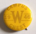 Campus War Chest 1946 Ww2 Era Authentic Military Pin Badge Rare Vintage (R6)