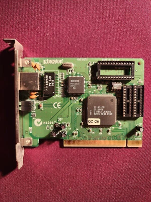 De colección - Adaptador de red Kingston Kne100tx - Probado funciona - Ethernet Foto 1 de 3