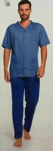 Schlafanzug Herren Sommer Hose Lang Und Kurz - Bild 1 von 22