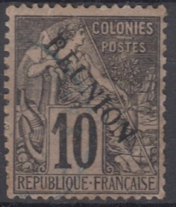 REUNION : ALPHEE DUBOIS 10c NOIR N° 21 NEUF * GOMME AVEC CHARNIERE - Imagen 1 de 2