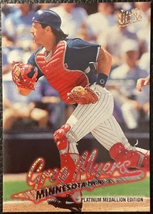 Greg Myers 1997 Ultra Platinum Medallion #91 SP/200* gemelos - Imagen 1 de 2