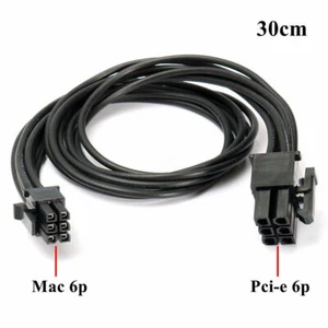 Mini 6-Pin to PCI-E 6PIN Graphics Video Card Power Cable Cord For Mac G5 / Pro - Afbeelding 1 van 4
