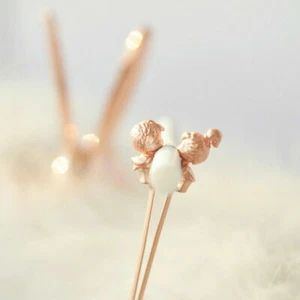 Free Hand-Lovers Couple Angel Smoking Cigarette Metal Finger Holder Man Woman - Picture 1 of 12