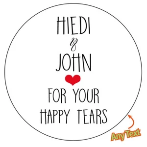 48 x FOR YOUR HAPPY TEARS Personalizado Boda Tejido Bolso Regalo - 517 - Imagen 1 de 4