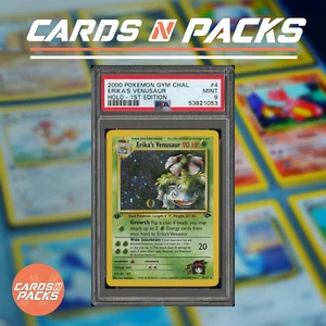 Carte Pokemon Erika's Venusaur Florizarre 4/132 GYM 1 EDITION PSA 9 MINT🇬🇧 - Picture 1 of 2