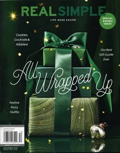 REAL SIMPLE MAGAZINE - DECEMBER 2024 "All Wrapped Up" Special Double Issue - Picture 1 of 4