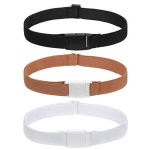 Kids Girls Elastic Adjustable Belts Invisible Flat Buckle Stretchy Belt Easy ... - Picture 1 of 7