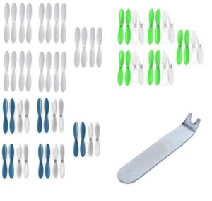 Hubsan X4 H107C+ PLUS 55mm Propellers White Blue/Clear Green/White w/ Tool - Picture 1 of 6