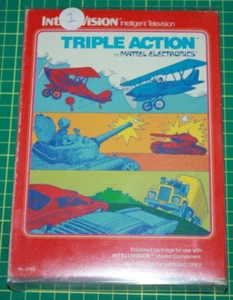 Boxed Mattel Intellivision Game: Triple Action #1 - Picture 1 of 10