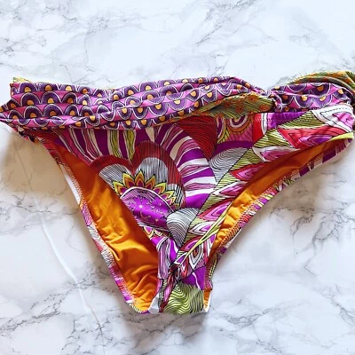 Parte inferior de bikini de natación colorida para mujer Trina Turk talla 8 artística multicolor  Foto 1 de 4