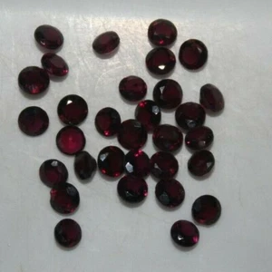 Almandine Garnet 4mm Round Faceted Loose Gemstone(s) - Picture 1 of 2