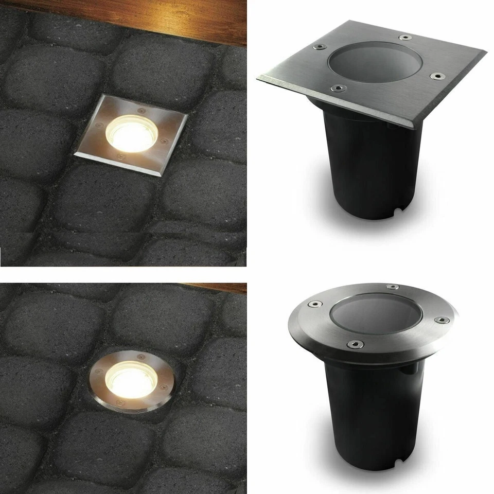 3x LED Gartenleuchte Bodenstrahler Einbauleuchte Außenleuchte IP67 GU10 230V - Bild 1 von 1