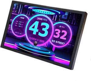8 Inch Small Mini LCD Monitor 1280X800 IPS Screen Display for PC Case DIY Buildi - Picture 1 of 9