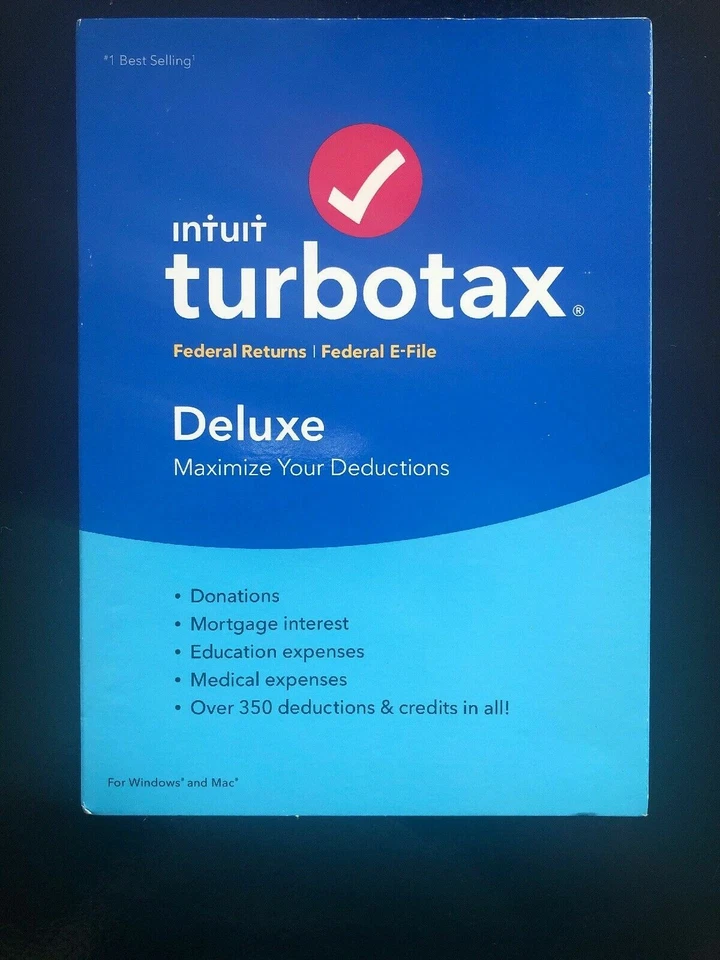2018 TurboTax Deluxe Federal Turbo Tax Factory New sealed CD in Retail Box! - Image 1 of 1