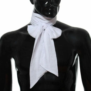 Victorian Cravat for Men Long Ascot Tie for Regency  Dress Up Coat Neckerchief - Picture 1 of 8