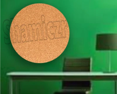 Large cork big CIRCLE 24" (2') diameter x 1/4" Round bulletin message wall dart - Image 1 of 2