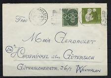 Bund BRD Nr. 233 + ZuF auf Brief München - Harsewinkel über Gütersloh #1055180