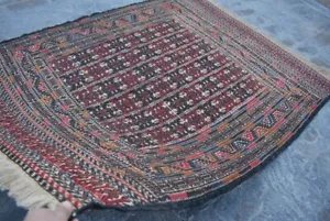 4'5 x 5'8 Feet Gorgeous Handmade Afghan Tribal Sumik 100%Wool Traditional kilim. - Picture 1 of 11