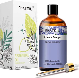 100ml Clary Sage Essential Oil Pure,Natural,Undiluted,Premium Grade Oil Diffuser - Picture 1 of 14
