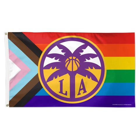 WinCraft Los Angeles Sparks 3' x 5' Pride Single-Sided Flag Cover